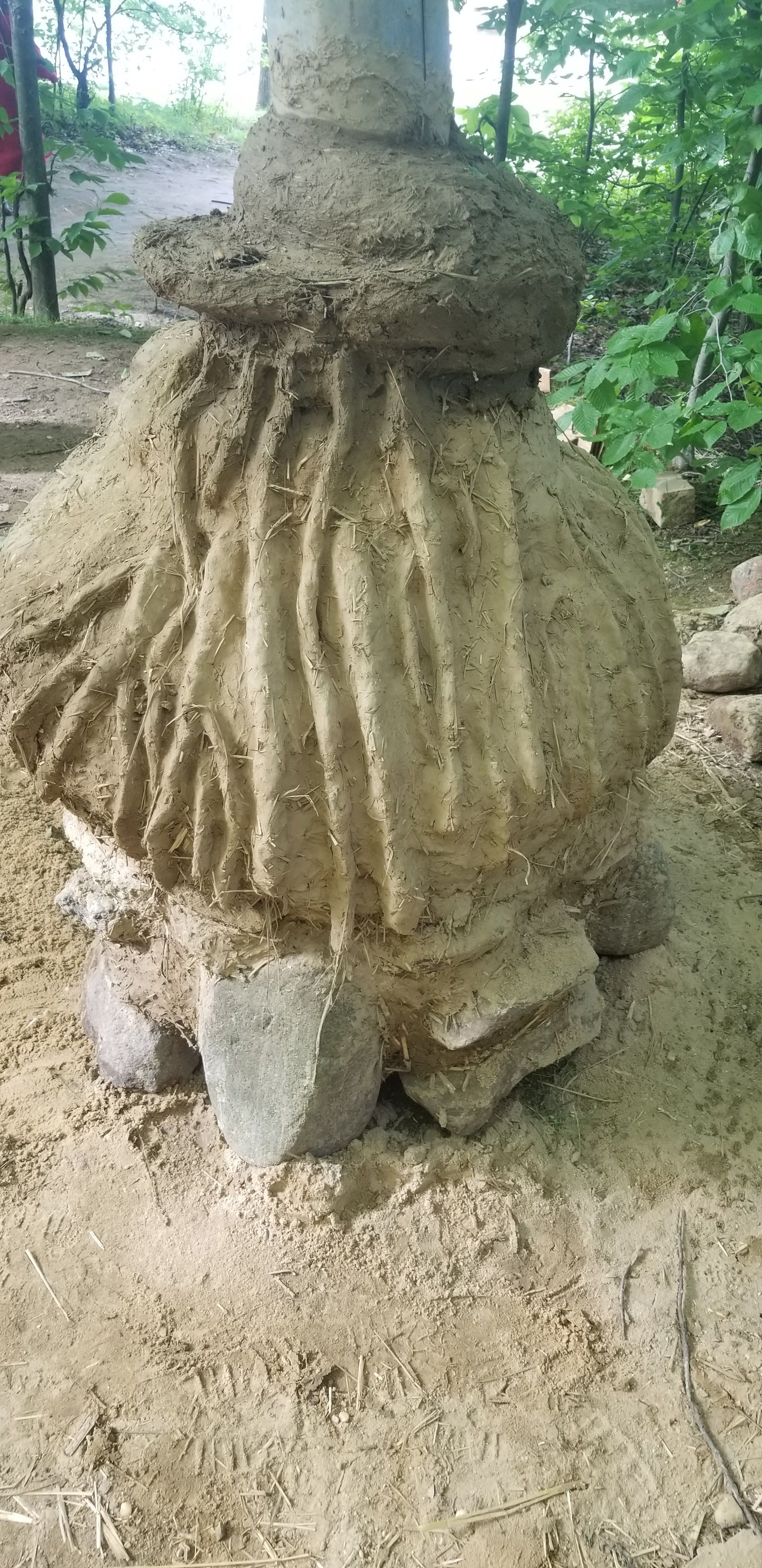 Side View of Pyro Festival Earthen Cob Oven