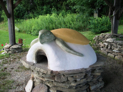 Earthen Cob Turtle Pizza Oven