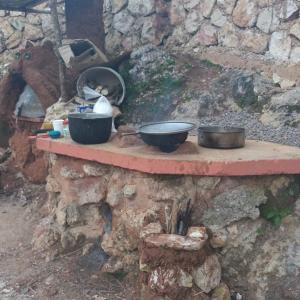 Using the Natural Outdoor Cob Kitchen